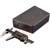 Hammond Manufacturing - 1590TRPCBK - 1590 Series IP54 5.95x3.74x1.54 In Black Aluminum,Die Cast Trapezoid Enclosure|70166164 | ChuangWei Electronics