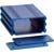 Box Enclosures - B1-080BL - 1.18 H X 2.5 W X 3.15 L BLUE ANODIZED 8 SCREWS 2 PLATES ALUMINUM ENCLOSURE|70020232 | ChuangWei Electronics
