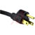 Volex Power Cords - 17406 10 B1 - 60 degC Black 125 V 1250 W 0.315 in. (Outer) 6 ft. SJ 10 A Power Cord|70116048 | ChuangWei Electronics