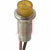 SloanLED - 205-244 - 26AWG Term Lexan Flat Trans. Lens - Fluted 24VDC AMBER LED,T-1 Indicator,Pnl-Mnt|70015579 | ChuangWei Electronics