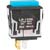 NKK Switches - LB15RKG01-28-GJ - Blue Filter 28 Volt Black Rectagular Momentary SPDT Pushbutton Switch|70192334 | ChuangWei Electronics