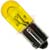 Dialight - 586-2403-201F - NonPol 100KHrs 1275mcd 15mA 6V Yellow Yellow Mini Bayonet(BA9s) T-3 1/4 LED Lamp|70082241 | ChuangWei Electronics