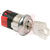 C&K  - Y201132V203NQ - Solder lug Keypull POS 1 2A 250VAC DP Switch, Keylock|70128603 | ChuangWei Electronics