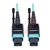Tripp Lite - N844-03M-12-P - 3M MTP / MPO Patch Cable 12 Fiber 40GbEAqua OM3 Plenum 10ft|70590810 | ChuangWei Electronics