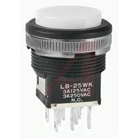 NKK Switches LB25WKW01-BJ