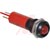APEM Components - Q12P1BXXR12E - Solder 12VDC Red Fixed Black Chrome Prominent 12mm Sealed LED Indicator|70066101 | ChuangWei Electronics
