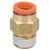SMC Corporation - KQ2H11-02AS - w/Sealant Brass 1/4-in Conn. Dia. 3/8-in Tube Half Union One-Touch Fitting|70334647 | ChuangWei Electronics