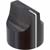 Kilo International - HD-90-2-5 - Aluminum Black Gloss Top & Side Saw Cut Panel Shaft Sz 0.25in Dia 0.925in Knob|70126013 | ChuangWei Electronics