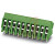 Phoenix Contact - 1989036 - 160 V 10 A Green 26-16 AWG 45 Deg 3.5 mm 10 Screw PCB Term Blk Conn|70055179 | ChuangWei Electronics