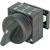 Siemens - 3SB3000-2DA11 - Switch, part; selector knob act.; 3 posMtnd; Blk; plas ring