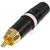 Neutrik - NYS373-9 - 1A White RCA Plug with Gold Plated Contacts Black|70549479 | ChuangWei Electronics