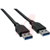 Qualtek Electronics Corp. - 3023001-01M - 30/30/24 AWG 1 meter Black USB 3.0 A male to A male|70407721 | ChuangWei Electronics