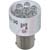Dialight - 586-4606-103F - CntrPos 100K Hrs 23800mcd 20mA 14VDC Clear White 15mm Bayonet(BA15s) LED Lamp|70082091 | ChuangWei Electronics