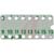 OK Industries - ID-16-100 - pk/100 holes for 16 pins, .3in row spacing plastic ID Panels for Socket-Wrap|70176428 | ChuangWei Electronics