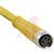 TURCK - PKG 4M-2 - PVC 2 meters 4 cond. M8 Female to Cut-end; Yellow Cordset|70035969 | ChuangWei Electronics