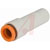 SMC Corporation - KQ2R01-07A - Plug In 1/8 in KQ2 Pneumatic Straight Tube-to-Tube Adapter|70245207 | ChuangWei Electronics