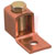 Panduit - CX125-14SL-QY - Panduit Copper Mechanical Lug One Hole Straight Tongue #4 AWG to 1/0 CU Wire|70277441 | ChuangWei Electronics