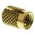 RS Pro - 278556 - M4 flush Brass push in expansion insert|70790300 | ChuangWei Electronics