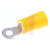 RS Pro - 6139334 - Yellow 12 - 10 AWG M3 Stud Size Crimp Ring Terminal|70646224 | ChuangWei Electronics
