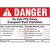 Panduit - PVS0305D2101Y - write-on area DANGER adhesive vinyl sign DANGER (Header) red and white 3.5x5