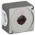 ABB - CEP1-0 - Dark Gray/Light Gray mounts one 22 mm machine stop pushbutton Enclosure|70094247 | ChuangWei Electronics