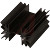 Aavid Thermalloy - 529902B02500G - Heat Sink with large radial fins and solderable pin, black anodize finish