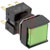 Omron Automation - A165L-AGA-24D-2 - ALTERNATE GREEN SQUARE GUARD 24V LED DPDT Illuminated Pushbutton Switch|70179926 | ChuangWei Electronics