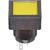 NKK Switches - YB216CWSKW01-5D24-EB - Yellow/White On-On SPDT Illuminated Panel Seal Pushbutton Switch|70192981 | ChuangWei Electronics