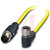 Phoenix Contact - 1406135 - 0.5 m Plug straight M12 to Socket angled M12 105C PVC 5-pos. shielded M12|70276838 | ChuangWei Electronics
