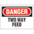 Panduit - PPS0710D124 - Two Way Feed DANGER Header Polyester Adhesive Sign|70386986 | ChuangWei Electronics