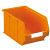 RS Pro - 4696778 - 130mmx150mmx240mm Orange Plastic Stackable Storage Bin|70614732 | ChuangWei Electronics