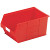 RS Pro - 4844129 - 181mmx205mmx350mm Red Plastic Stackable Storage Bin|70614769 | ChuangWei Electronics