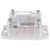 Bud Industries - PN-1320-CMB - PN Series 2.56x2.28x1.38In Gray/Clear Lid Polycarbonate,UL94HB Flanged Enclosure|70148151 | ChuangWei Electronics