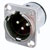 Neutrik - NC3MD-H - silver contacts Nickel housing horizontal PCB mount 3 pole male receptacle|70347092 | ChuangWei Electronics