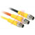 TURCK - PSG 4M-4 - PVC 4 meters 4 cond. M8 Male to Cut-end; Yellow Cordset|70035571 | ChuangWei Electronics