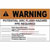 Panduit - PVS0305W2101Y - 127x88.9mm 1 Hazard Warning General Danger Sign with English Text Vinyl Adhesive|70044257 | ChuangWei Electronics