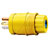 Hubbell Wiring Device-Kellems - HBL14W33 - Polycarbonate PVC 0.300 to 0.655 in. Yellow Straight 125 V 20 A Plug|70116151 | ChuangWei Electronics
