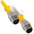 TURCK - WKB 5T-4 - U2496 Yellow PVC 4 Meter 5Wire 1/2-20UN Female Right Angle Cordset|70259273 | ChuangWei Electronics