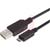 L-com Connectivity - CSMUAMICB-05M - Cable, Assembly; Micro-USB; TypeA-MicroB; 0.5m