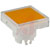 NKK Switches - AT3004JD - Amber Square Snap-On for Bright LED Accessory|70192435 | ChuangWei Electronics