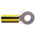 TE Connectivity - 35349 - Blk/Yellow Vinyl Tin 1/4 In. 16 to 14AWG Copper Ring Tongue Terminal|70235376 | ChuangWei Electronics