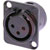 Neutrik - NC3FD-L-BAG - Receptacle D series 3 pin female - solder springs- black/silver|70548863 | ChuangWei Electronics