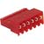 TE Connectivity - 3-640440-6 - 6 pos. Red 22 AWG Closed-End Without Polarizing Tab IDC Receptacle|70042741 | ChuangWei Electronics