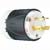 Pass & Seymour - L620P - White Front Body Black Back 250V 20A IP20 Turnlok 3 Wire Ground Plug|70050640 | ChuangWei Electronics