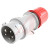 RS Pro - 7033776 - 346 - 415 V 16A IP44 Red Cbl Mt Male 3P+N+E Straight Ind Pwr Conn Adapter Plug|70647540 | ChuangWei Electronics