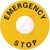 Omron Safety (Sti) - A22Z-3466-1 - text: EMERGENCY STOP 60-Dia Black Letters/Yellow Background E-STOP Legend Plate|70033782 | ChuangWei Electronics