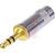 Neutrik - NYS231G - Gold Plug Nickel Handle 3.5mm Stereo Plug AV Rean Connector|70088571 | ChuangWei Electronics