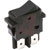 C&K  - DF62J12S215DQF - Silver Quick Connect Black Actuator Off-On DPST Power Rocker Switch|70128235 | ChuangWei Electronics