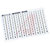ABB - 023304125 - White 100 Pre-Printed Vertical 1-10(x10) RC610 Markers for Terminal Blocks|70094935 | ChuangWei Electronics
