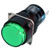 IDEC Corporation - AL6M-P4-G - Quick Connect IP40 24 VAC/DC Round 16 mm LED Green Pilot Light Indicator|70174687 | ChuangWei Electronics